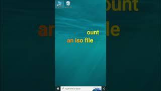 Mount ISO file without any software | Windows | 2022 | #shorts #pc #windows #isofile