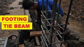 Episode 4F : Rebar installation and Concrete Pouring of Footing Tie Beam