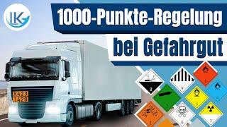 Gefahrgut: Die 1000-Punkte-Regel einfach erklärt!