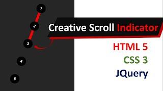 Creative Scrollbar Indicator With In Page Navigation Using HTML + CSS + JQuery