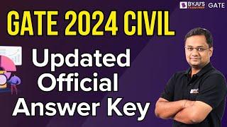 GATE 2024 Civil Engineering | Final Official Answer Key Released | IISC Bangalore | BYJU'S GATE