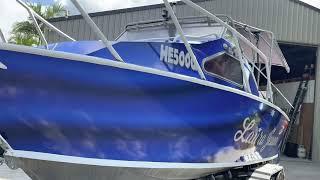 Australian Flag Boat Wrap - Plate Boat