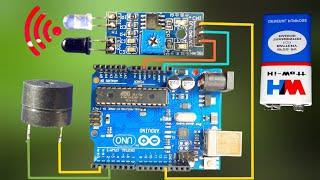 how to connect IR sensor to arduino with buzzer