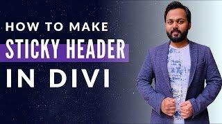 Divi Sticky Header - How to make sticky menu and header in the Divi theme