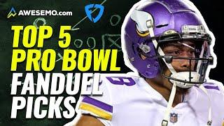 FanDuel NFL DFS Top-5 Picks 2022 NFL Pro Bowl Single Game Lineups | Daily Fantasy Fantasy Football