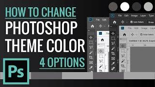 How to change Photoshop Interface Theme Color ? | Zeedign Tutorials