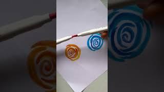 easy rose painting using marker  #shorts #artist #painting  #rose #mufeedart