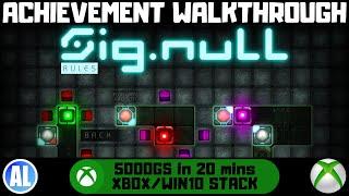 Sig.NULL (Xbox/Win10) Achievement Walkthrough