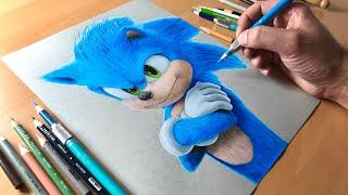 Sonic The Hedgehog Drawing - Timelapse | Artology