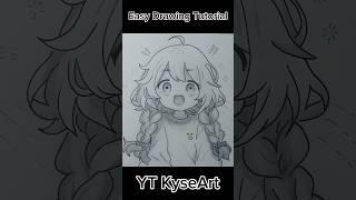 Easy Drawing Tutorial #drawing #animedrawing #KyseArt