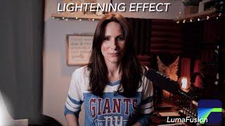 Adding A Lightening Effect In LumaFusion