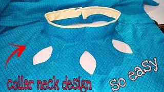 Latest kurti collar neck design cutting & stiching 2020/ blouse neck