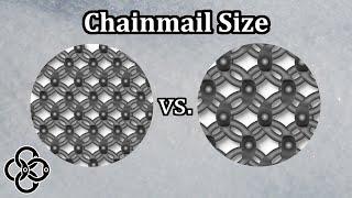 How to make the best chain-mail. Do small rings save weigth?