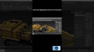 3DS Max Excavator Rigging: Mechanical Hydraulic Rig Tutorial:2023