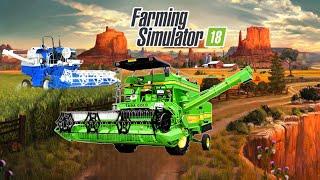 Fs 18 How To Harvest Canola Crops ? Farming Simulator 18 Timelapse #fs18