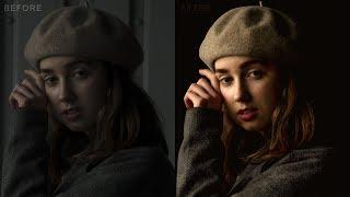 How to Change Bad Light Photos to Amazing Low key Portrait in Photoshop