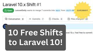 Upgrade to Laravel 10 with Shift: FREE Giveaway and Demo