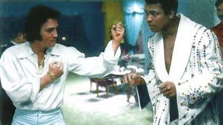 Elvis Presley meets Muhammad Ali (first time and after) see description