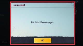 How To Fix BGMI & Pubg Mobile Link Failed Please try again || Account Join Problem Solve