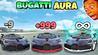 Bugatti divo | Aura -9 VS Aura infinity️| Extreme Car Driving Simulator|