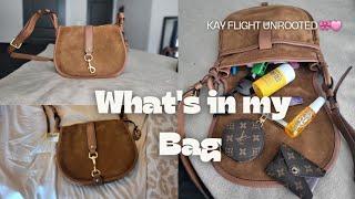 What's in my Bag  Michael Kors Saddle  Kay Flight Unrooted