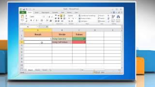 How to Divide in Excel 2010