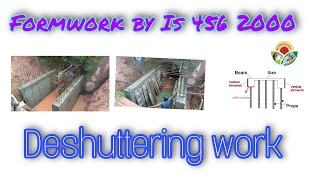 Deshuttering work| Formwork #formwork #deshutteringwork #slab #beam #column