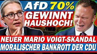  AfD mit Rekord 70%! Neuer Mario Voigt-Skandal – Moralischer Bankrott der CDU!