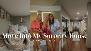 MOVE INTO MY SORORITY HOUSE WITH ME!! | Alpha Chi Omega | The University of Arkansas