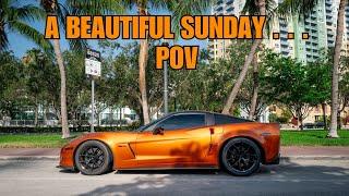 BEAUTIFUL SUNDAY MORNING-POV CORVETTE  Z06