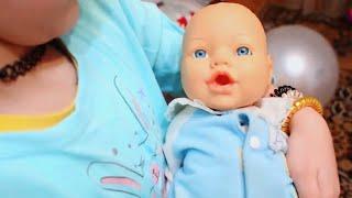 Кукла Беби Бон Настя ПОДКИДЫШ Беби Бон плачет Яна КАК МАМА Crying Baby Born doll