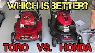 Toro Personal Pace 22  ~VS~  Honda HRN216VKA | A $400 Lawn Mower Comparison