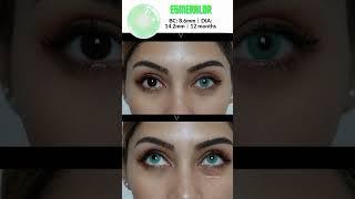 No filter | ESMERALDR green contacts reviewBuy now for only $9.99!#mislens #naturallens #darkeyes