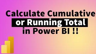 How to Calculate Running Total / Cumulative total over Years and Months in PowerBI | MITutorials