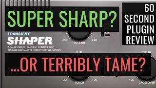 Softube Transient Shaper - 60 Second Plugin Review