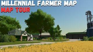 FIRST LOOK MILLENNIAL FARMER MAP TOUR | Farming Simulator 22