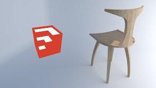 How to make furniture in sketchup / Chair