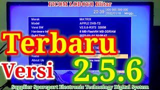 Upgrade Versi 2.5.6 MATRIX APPLE HD Merah DVB-T2 Update Firmware Terbaru PICOM LODOYO Blitar