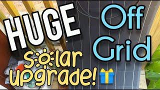 HUGE Off Grid Solar Upgrade, Chickens Free Range and Roost Upgrade - Ann's Tiny Life