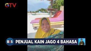 Video Viral Menunjukkan Wanita Penjual Kain Jago 4 Bahasa di Kawasan Lombok Tengah - BIS 03/01