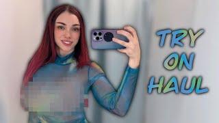 [4K] Transparent Try on Haul | Sheer Dresses Try on 2024