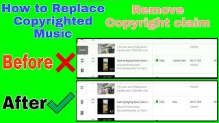 HOW TO REMOVE or REPLACE COPYRIGHTED MUSIC from YOUTUBE VIDEO | REMOVE COPYRIGHT CLAIM