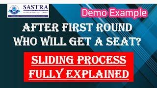 Sastra 2024| sliding process fully explained|