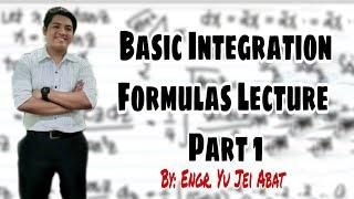 Basic Integration Formulas Lecture Part 1