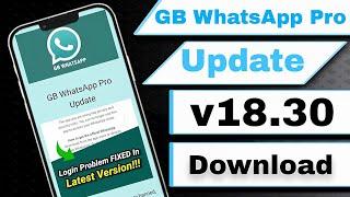 GB WhatsApp 18.30 (Fixed: Login) Official Download GBWhatsApp Pro 2025