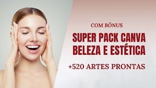 Posts Prontos para Estética e Beleza | Pack Canva Estética