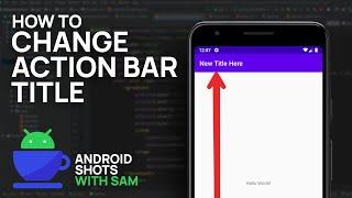 HOW TO CHANGE ACTION BAR TITLE IN ANDROID STUDIO LATEST VERSION 4.0 | 2021