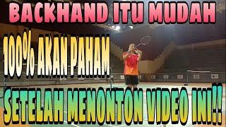 How to do a badminton backhand