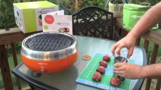 The Homping Grill - Review / Unboxing / Demo (Tailgating, Camping) (Rebranded? Airlight Grill)