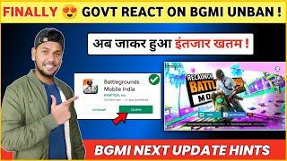  Govt Reply On Bgmi Unban | Bgmi Unban News | Bgmi New Update Hints